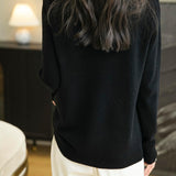 Chanyarn Women's 100% Merino Wool V Neck Sweater 2025 First-Line Ready to Wear Casual Long Sleeve Seamless Knit Sweater