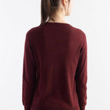 Women's Merino Wool Sweater 2025 Fall Winter Crew Neck Long Sleeve First-Line Ready to Wear Seamless Knit Sweater