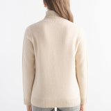Mongolian Cashmere Women’s Cable Knit Turtleneck