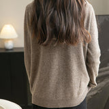 Cardigan de munición larga de manga larga de manga larga de lana 100% merino