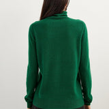 100% Pure Cashmere Women's Sweater Turtleneck Long Sleeve Warm Soft 2025 Fall Winter Knit Pullover