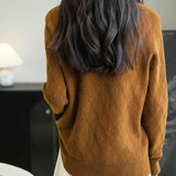 Chanyarn Women's 100% Merino Wool Séter 2025 Otoño Invierno Moda Turtleneck Cable de manga larga Cabina de cable Copas