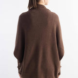 Women's Merino Wool Oversized Cardigan 2025 Fall Winter Open Front Batwing Sleeve Rib Knit Slouchy Cardigan Sweater