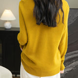 Chanyarn Women's 100% Merino Wool V Neck Sweater 2025 First-Line Ready to Wear Casual Long Sleeve Seamless Knit Sweater