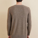 Chanyarn Men's 100% Merino Wool Sweater 2025 Fall Winter Casual V Neck Warm Soft Long Sleeve Knitted Pullover Sweater