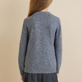 Chanyarn Girls 100% Merino Wool Sweater 2025 Fall Winter Kids Solid Crew Neck Warm Soft Long Sleeve Knit Pullover Jumper