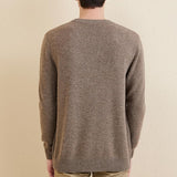 Chanyarn Men's 100% Merino Wool Sweater 2025 Fall Winter Casual Crewneck Warm Soft Long Sleeve Knitted Sweater