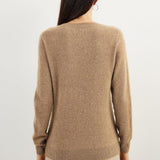 Women's 100% Pure Cashmere Sweater 2025 Fall Winter Crew Neck Long Sleeve Warm Soft Knitted Pullover