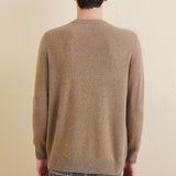Chanyarn Men's 100% Merino Wool Sweater 2025 Fall Winter Casual V Neck Warm Soft Long Sleeve Knitted Pullover Sweater