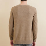 Chanyarn Men's 100% Merino Wool Sweater 2025 Fall Winter Casual Crewneck Warm Soft Long Sleeve Knitted Sweater