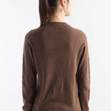Women's Merino Wool Sweater 2025 Fall Winter V Neck Long Sleeve First-Line Ready to Wear Seamless Knit Sweater