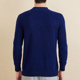 Men's 100% Merino Wool Sweater 2025 Fall Winter Casual Mock Neck Warm Soft Long Sleeve Knitted Sweater