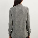 100% Pure Cashmere Women's Sweater Mock Neck Long Sleeve Warm Soft 2025 Fall Winter Knit Pullover