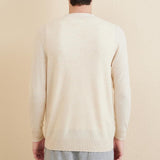 Men's 100% Merino Wool Cardigan Sweater 2025 Fall Winter Casual V Neck Warm Soft Long Sleeve Knitted Sweater