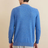 Men's 100% Merino Wool Sweater 2025 Fall Winter Casual Mock Neck Warm Soft Long Sleeve Knitted Sweater