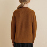 Girls Crew Neck 100% Merino Wool Sweater 2025 Fall Winter Kids Warm Soft Long Sleeve Knitted Pullover Sweater