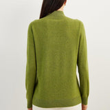 100% Pure Cashmere Women's Sweater Mock Neck Long Sleeve Warm Soft 2025 Fall Winter Knit Pullover
