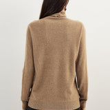 100% Pure Cashmere Women's Sweater Turtleneck Long Sleeve Warm Soft 2025 Fall Winter Knit Pullover