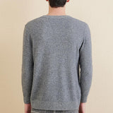 Chanyarn Men's 100% Merino Wool Sweater 2025 Fall Winter Casual V Neck Warm Soft Long Sleeve Knitted Pullover Sweater