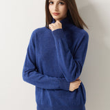 30% Cashmere 70% Merino Wool Seamless Turtleneck Sweater