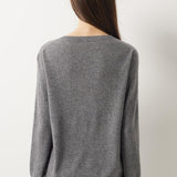 30% Cashmere 70% Merino Wool Seamless Crew Neck Sweater