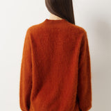 Suéter 100% Lana Merino Sin Costuras Con Cuello Alto