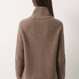 30% Cashmere 70% Merino Wool Turtle Neck Cardigan