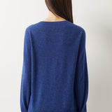 30% Cashmere 70% Merino Wool Seamless Crew Neck Sweater