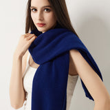 100% Merino Wool Knit Wrap Shawl with Sleeves