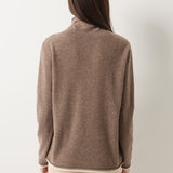 30% Cashmere 70% Merino Wool Turtle Neck Sweater