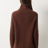 30% Cashmere 70% Merino Wool Turtle Neck Cardigan