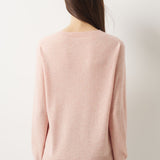 30% Cashmere 70% Merino Wool Seamless Crew Neck Sweater