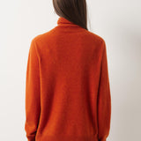 30% Cashmere 70% Merino Wool Seamless Turtleneck Sweater