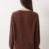 30% Cashmere 70% Merino Wool Seamless Crew Neck Sweater