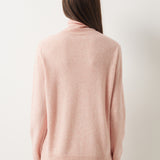 30% Cashmere 70% Merino Wool Seamless Turtleneck Sweater