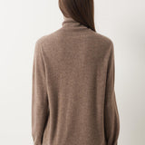 30% Cashmere 70% Merino Wool Seamless Turtleneck Sweater