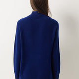 Pull à col montant sans couture 100 % laine mérinos