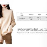 Chanyarn Women's 100% Merino Wool Sweater 2025 Fall Winter Mock Neck Oversized Long Batwing Sleeve Loose Knitted Sweater