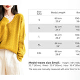 Chanyarn Women's V Neck 100% Merino Wool Oversized Sweater 2025 Fall Winter Vintage Cable Long Sleeve Knit Sweater