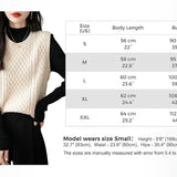 Women's 100% Merino Wool Sweater Vest 2025 Fall Winter Vintage Cable Crew Neck Sleeveless Knit Sweater Vest