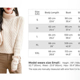 Chanyarn Women's 100% Merino Wool Sweater 2025 Fall Winter Turtleneck Vintage Warm Soft Long Sleeve Cable Knit Sweater