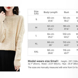 Chanyarn Women's 100% Merino Wool Crew Neck Sweater 2025 Fall Winter Solid Cable Long Sleeve Warm Knitted Sweater