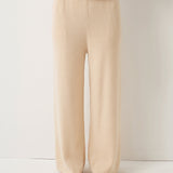 30% Cashmere 70% Merino Wool Wide Leg Sweatpants