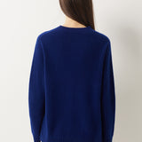Pull à col rond sans couture 100 % laine mérinos