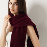 100% Merino Wool Knit Wrap Shawl with Sleeves