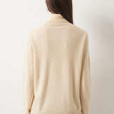 30% Cashmere 70% Merino Wool Seamless Turtleneck Sweater