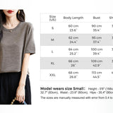 Chanyarn Women's 100% Merino Wool Base Layer Shirt Tops Crew Neck Short Sleeve Travel Hiking Tee T Shirt Pullover Sweater