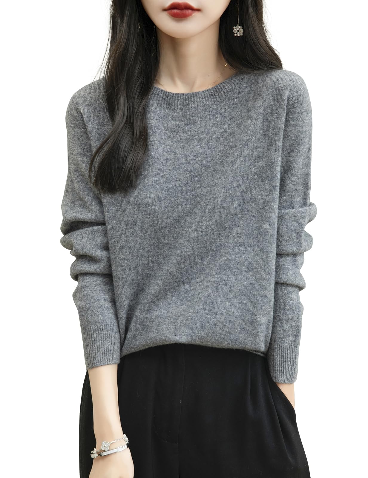 100% Merino Wool Crewneck Sweater