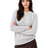 Pullover girocollo in maglione di puro cashmere 100%.