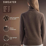 Sweter z golfem z mongolskiego kaszmiru